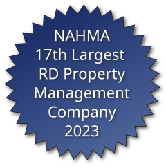 NAHMA 21st Largest Rural Development Property Management Company